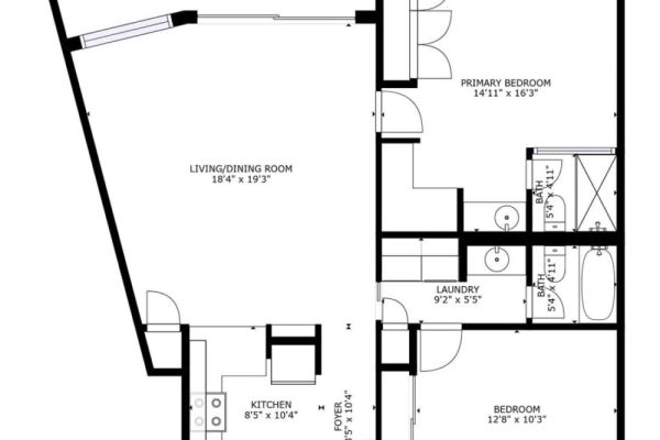 Poipu Shores 205A 2D Floor Plan