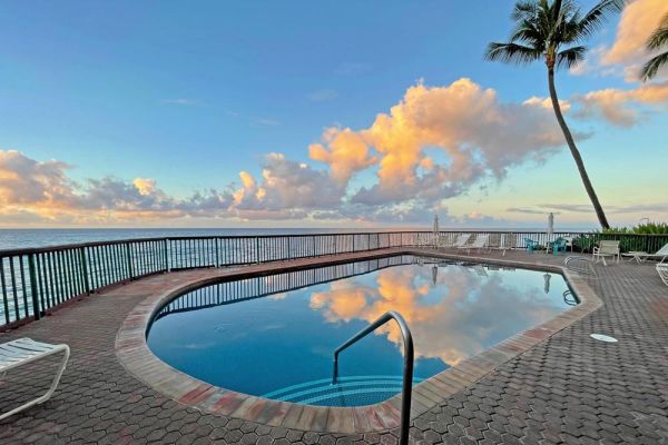 incredible sunset views from poipu shores pool